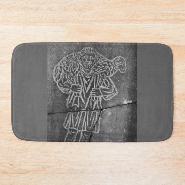 Item preview, Shepherd Ancient Headstone Vertical Black and White designed and sold by eddiebarronshop.
