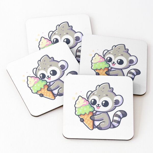 Item preview, lemur eating ice cream designed and sold by Eternalski.