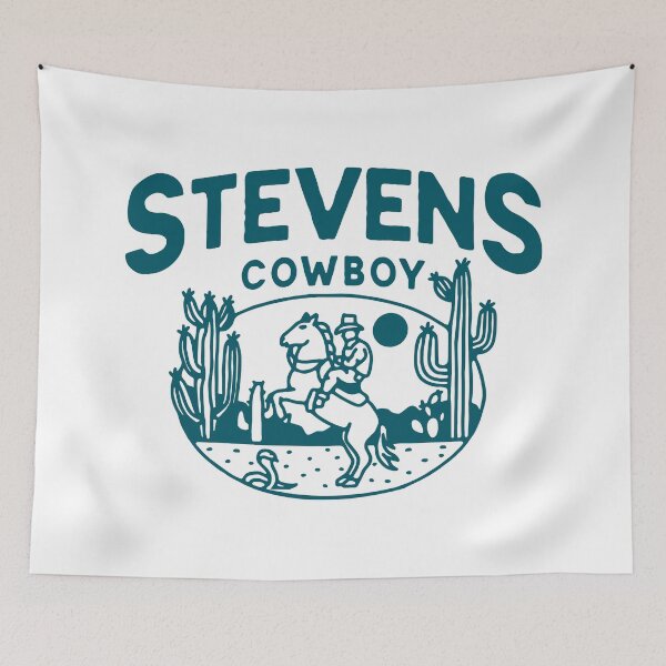 Item preview, Stevens Cowboy Logo with Desert and Horse Design designed and sold by BekaelArtwork.