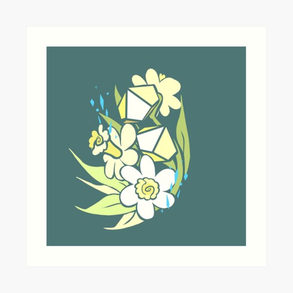 Pretty Poly-Dafodil Art Print