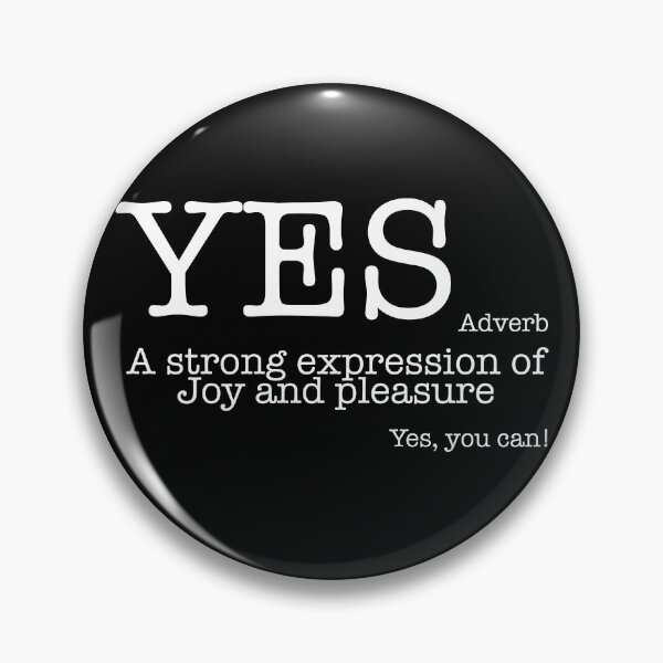 Item preview, Yes, you can! typewriting font, white and black, Adverb, English designed and sold by BeebopGraphics.