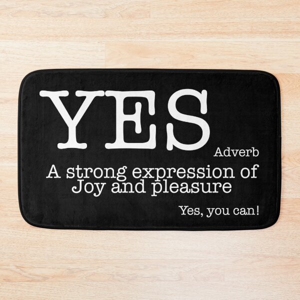 Item preview, Yes, you can! typewriting font, white and black, Adverb, English designed and sold by BeebopGraphics.