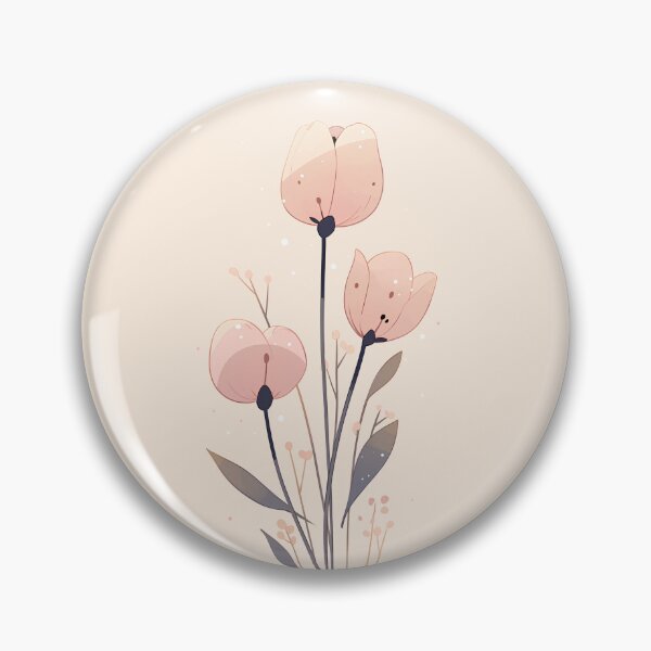 Item preview, Adorable Bud Illustration in Childlike Style - Minimalist Flower Design designed and sold by Windy-market.