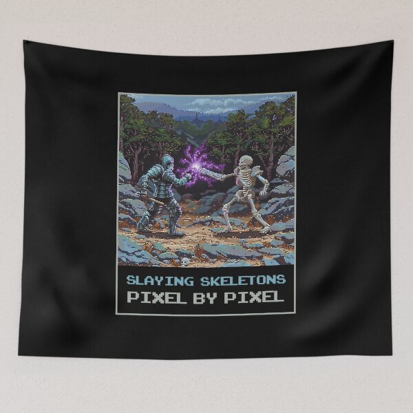 Item preview, Slaying Skeletons Pixel by Pixel designed and sold by MagicAxe.