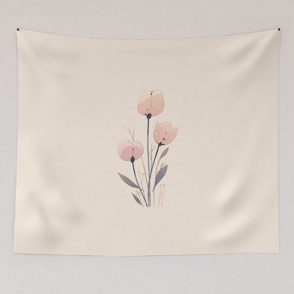 Item preview, Adorable Bud Illustration in Childlike Style - Minimalist Flower Design designed and sold by Windy-market.