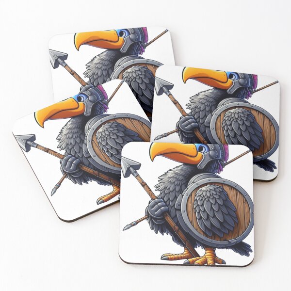 Item preview, Fantasy Dodo Warrior Illustration - A Blend of Mythical and Epic designed and sold by Aqmean.