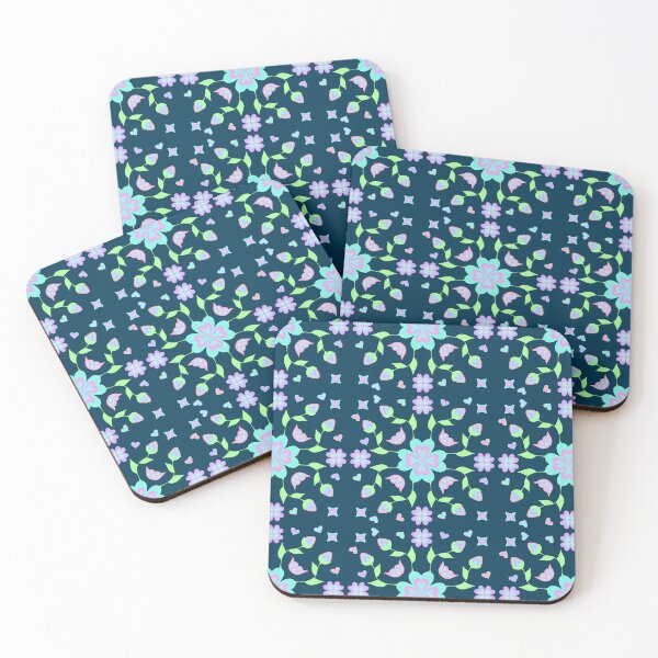 Item preview, Blue Neon Floral designed and sold by Niibidoon.