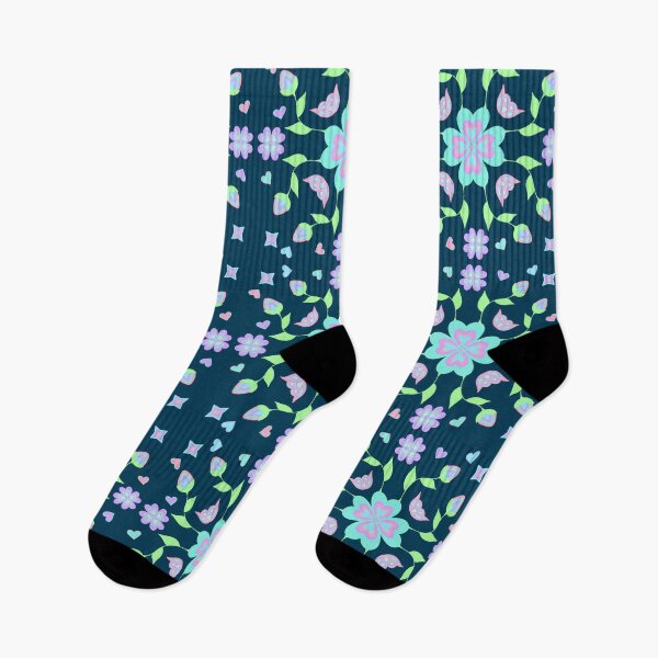 Item preview, Blue Neon Floral designed and sold by Niibidoon.