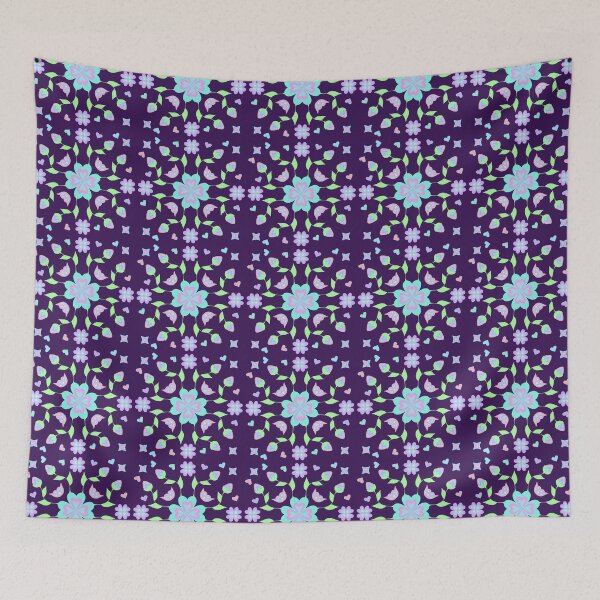 Item preview, Purple Neon Floral designed and sold by Niibidoon.
