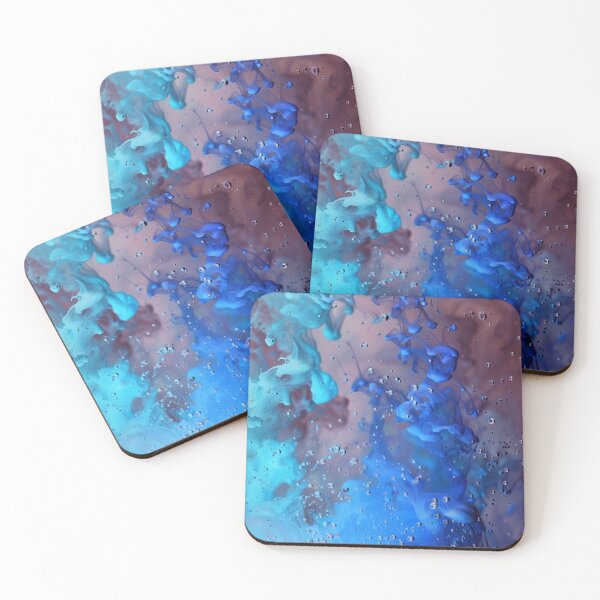 Item preview, Blue and Grey Splash, Abstract Print designed and sold by larissa-myrie.