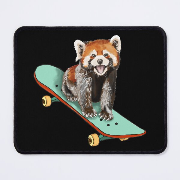 Item preview, Red Panda Riding a Skating Board: A Cute Adventure designed and sold by Pandositive.