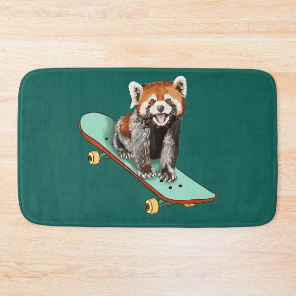 Item preview, Red Panda Riding a Skating Board: A Cute Adventure designed and sold by Pandositive.