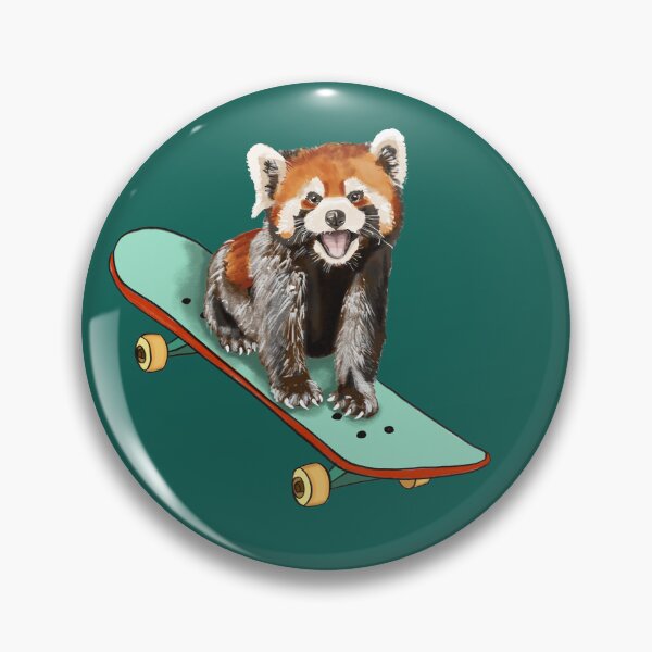 Item preview, Red Panda Riding a Skating Board: A Cute Adventure designed and sold by Pandositive.