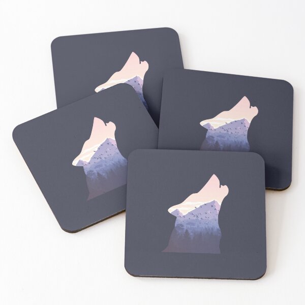 Item preview, Howling Wolf and mountain designed and sold by Priceegg.