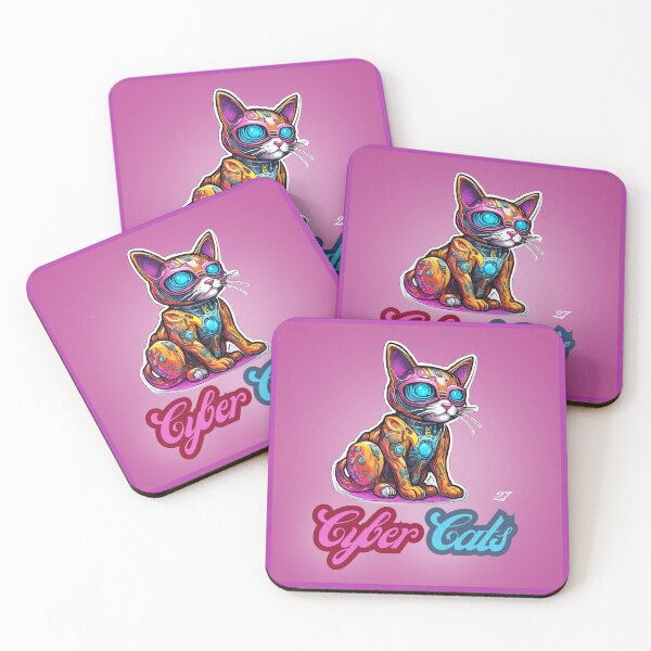 Item preview, Cyber Cats - Cyber Cat 27 designed and sold by Monika Turemka.