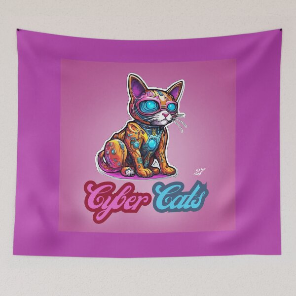 Item preview, Cyber Cats - Cyber Cat 27 designed and sold by Monika Turemka.