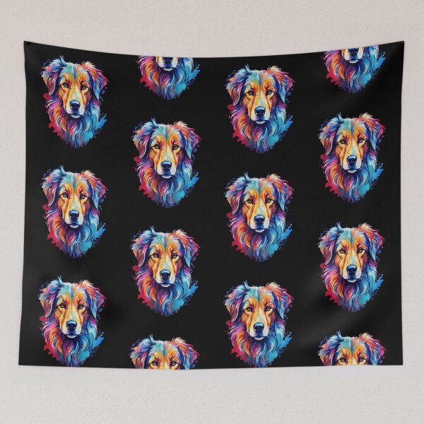 Item preview, Cute Watercolor Art of Dog Face Vibrant designed and sold by BirdsnStuff.