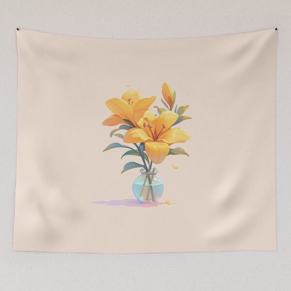 Item preview, Vibrant Cartoon Flower Design - Bold & Simple Floral Art designed and sold by Windy-market.