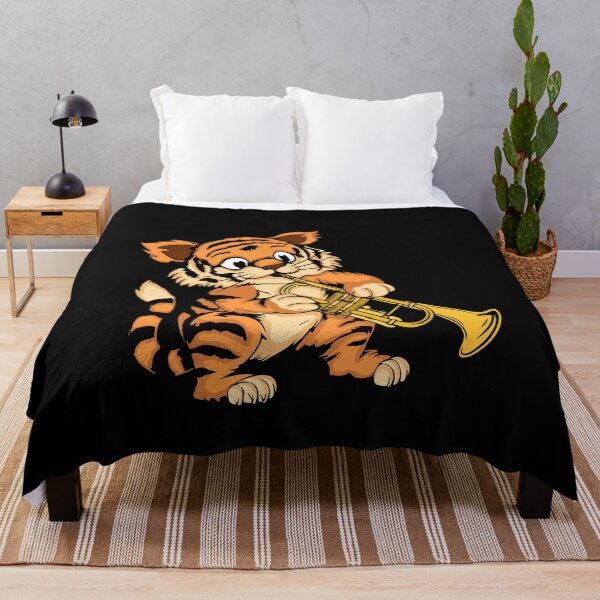 Item preview, Trumpet Player Kids Tiger Lover Musician Trumpet designed and sold by DSWShirts.