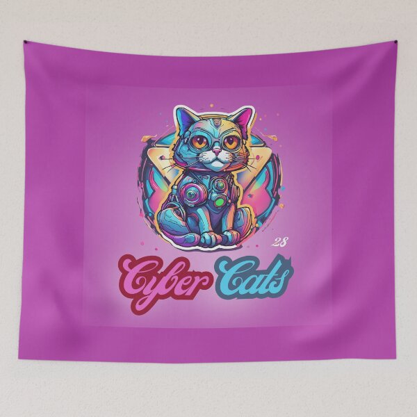Item preview, Cyber Cats - Cyber Cat 28 designed and sold by Monika Turemka.