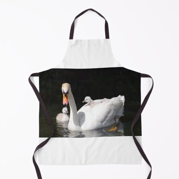 Item preview, Swan with cygnets riding on her back designed and sold by CryptoLadyGabi.