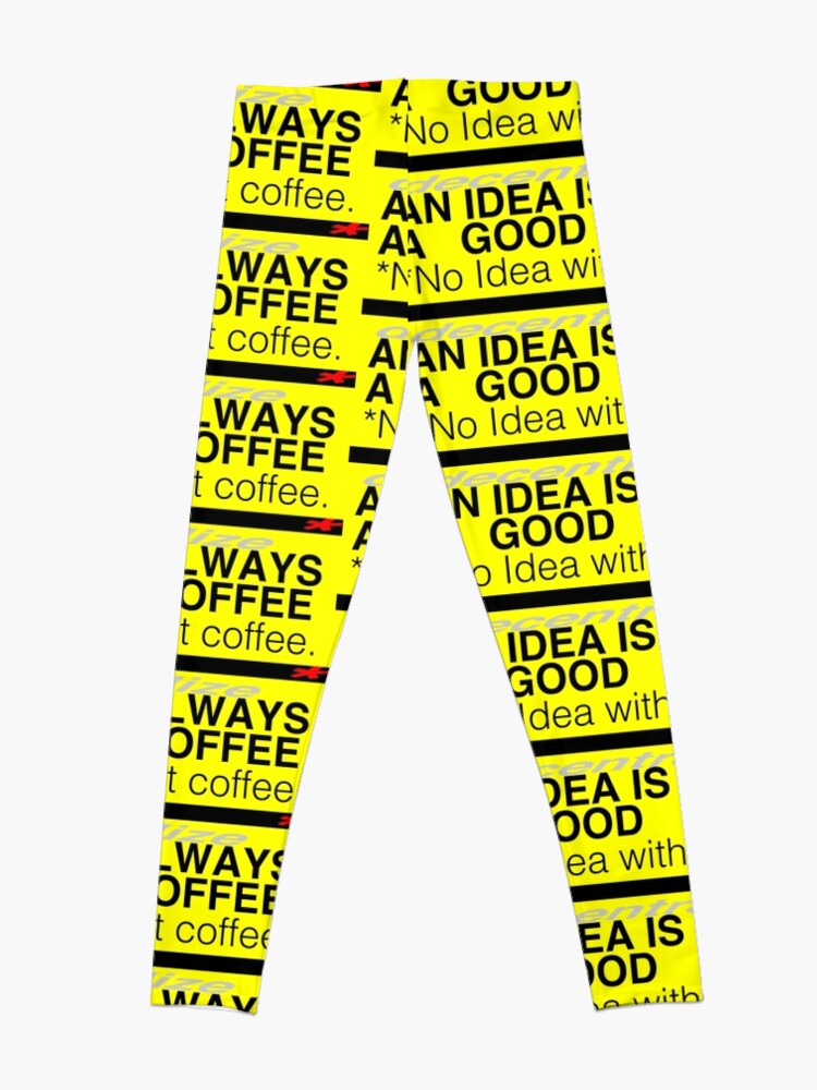 Alternate view of COFFEE IDEA *decentralized Leggings