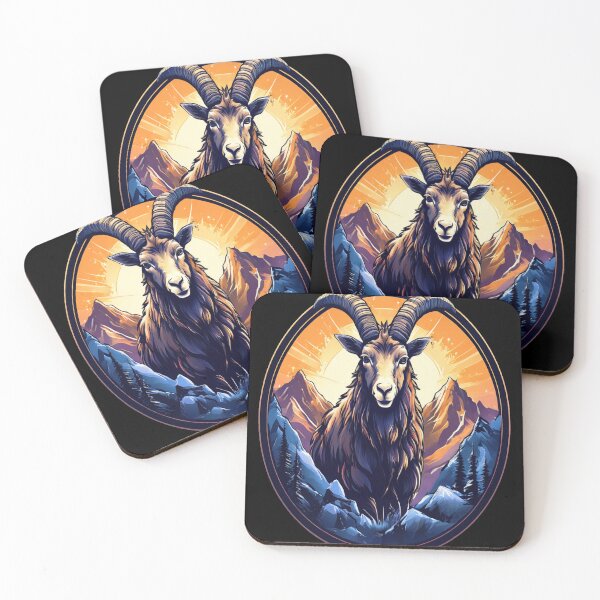 Item preview, Mountain Goat Logo Style designed and sold by BirdsnStuff.