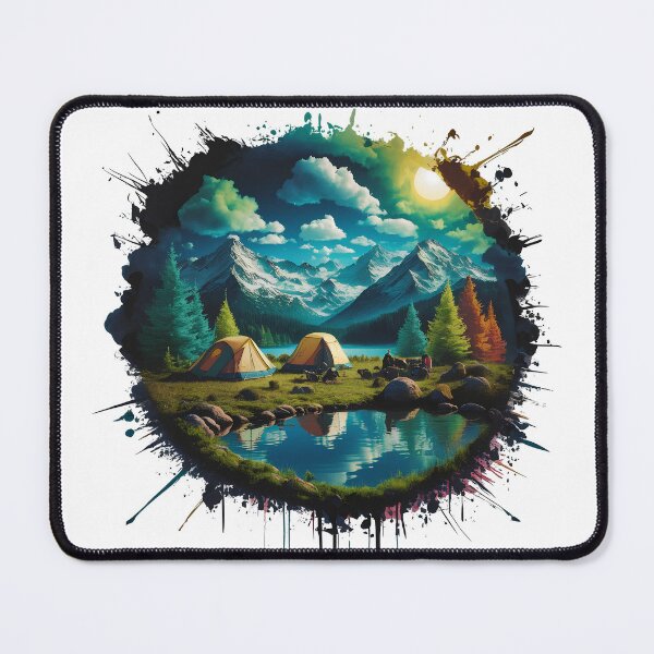 Item preview, serene camping designed and sold by fitgeek.