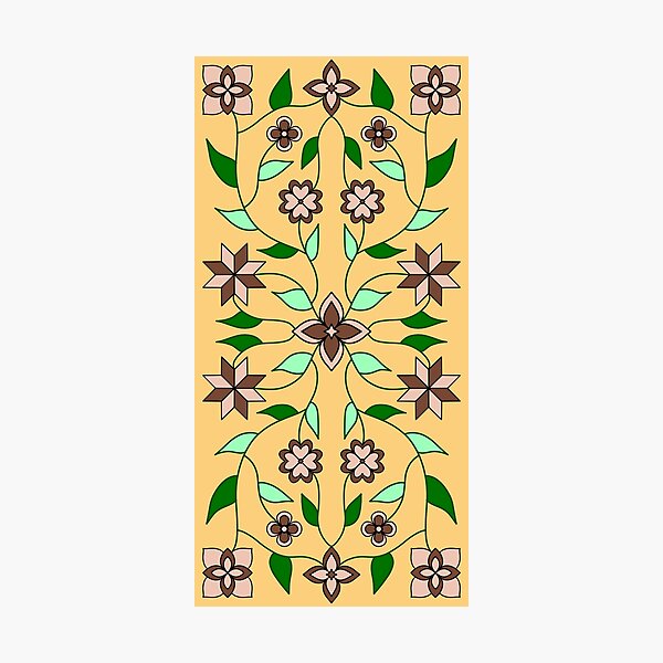 Item preview, Yellow Vine Floral designed and sold by Niibidoon.