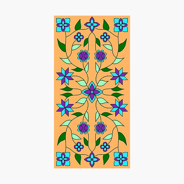 Item preview, Orange Vine Floral designed and sold by Niibidoon.