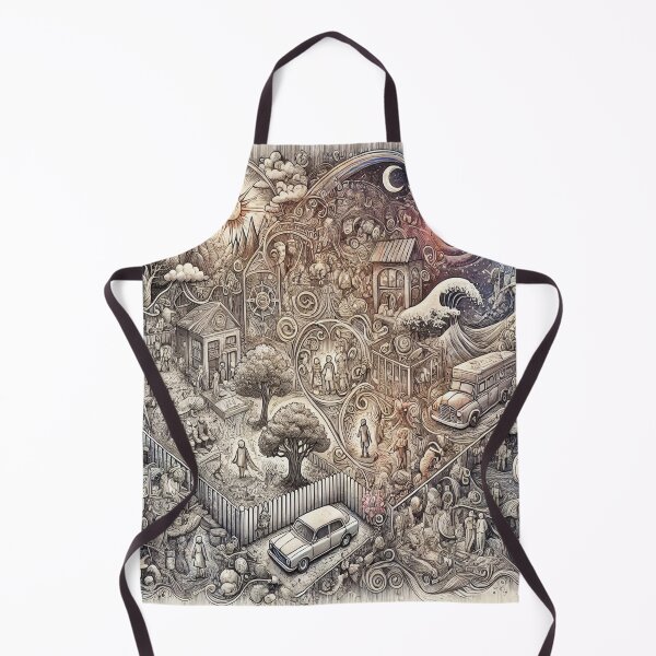 Item preview, Surreal Time and Memory Collage with Symbolic Doors designed and sold by puankhanekk.