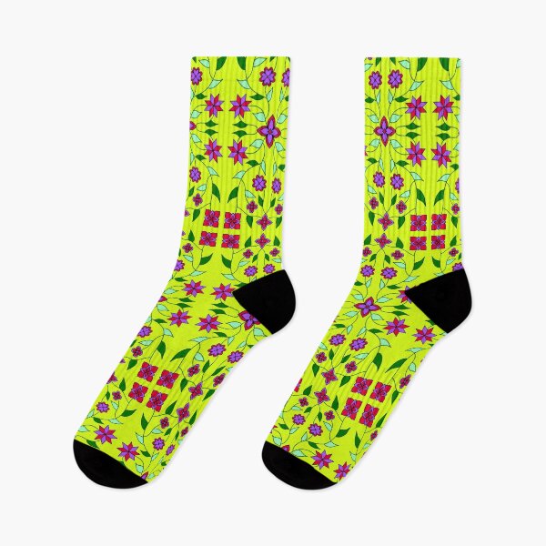 Item preview, Yellow Neon Vine Floral designed and sold by Niibidoon.