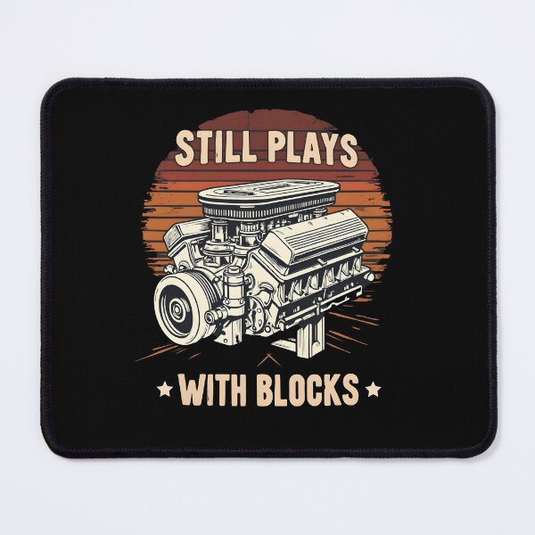 Item preview, Mechanics Still Plays With Blocks designed and sold by HeadTurningArt.