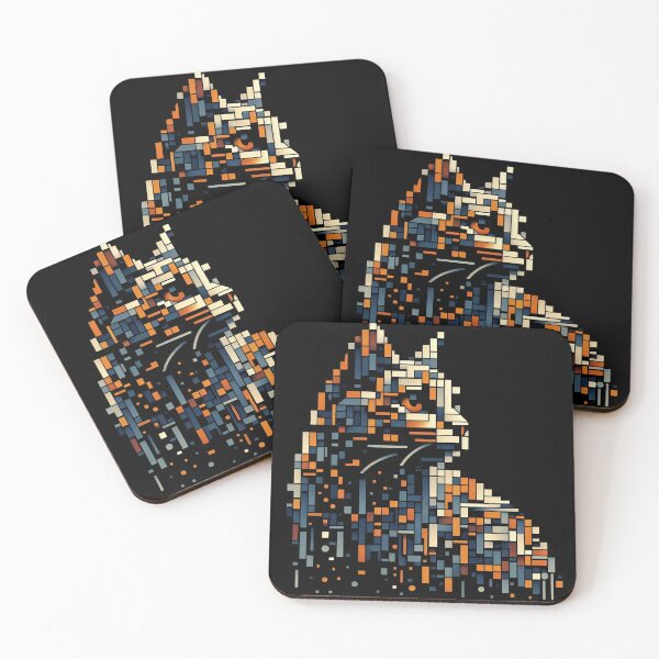 Item preview, Blocky Kitty Cat designed and sold by Wanderdreaming.