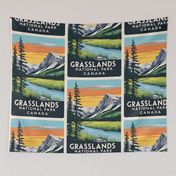 Item preview, Grasslands National Park Canada Vintage Travel Tourism  designed and sold by TravelersGems.