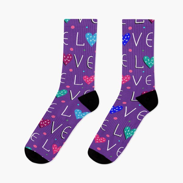 Item preview, Love typography with colorful hearts designed and sold by RubyCollection.