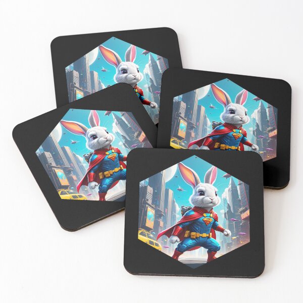 Item preview, Cute Superhero Bunny designed and sold by AbsoluteA.