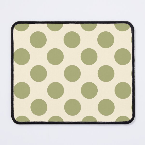 Item preview, Earthy Green Tone Polka Dots and Cream Background designed and sold by Kpss2564.
