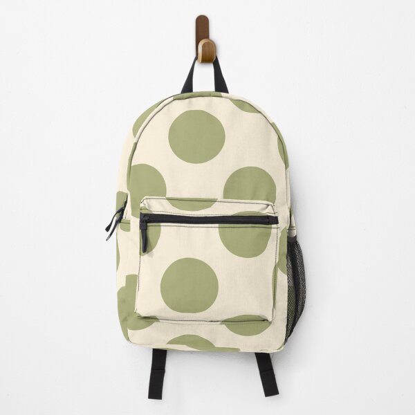 Item preview, Earthy Green Tone Polka Dots and Cream Background designed and sold by Kpss2564.