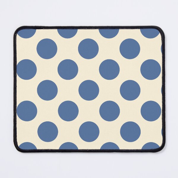 Item preview, Earthy Blue Polka Dots and Cream Background designed and sold by Kpss2564.