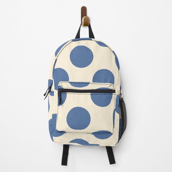 Item preview, Earthy Blue Polka Dots and Cream Background designed and sold by Kpss2564.
