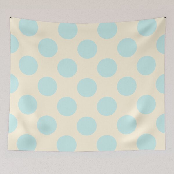 Item preview, Earthy Light Blue Polka Dots and Cream Background designed and sold by Kpss2564.
