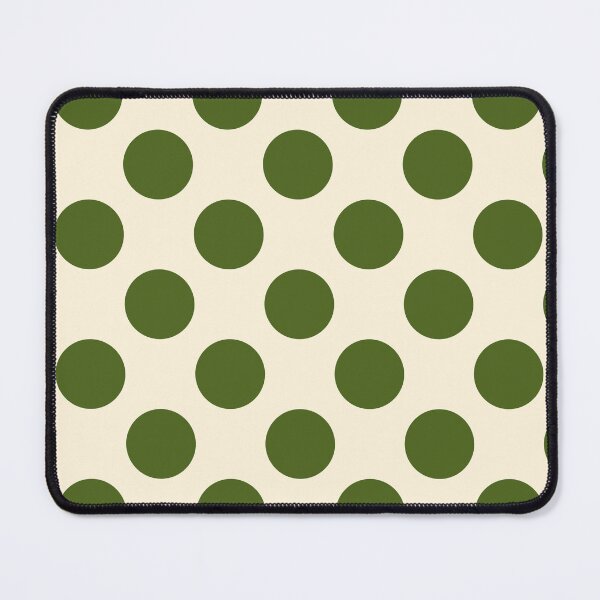 Item preview, Earthy Dark Green Polka Dots and Cream Background designed and sold by Kpss2564.