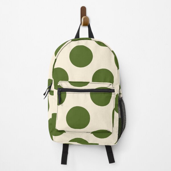 Item preview, Earthy Dark Green Polka Dots and Cream Background designed and sold by Kpss2564.