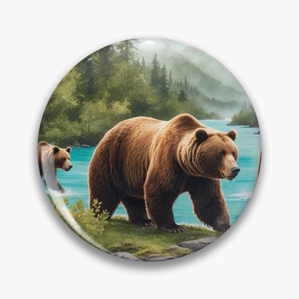 Item preview, Katmai National Park Postcard Vintage Retro Travel designed and sold by TravelPostcardGems.