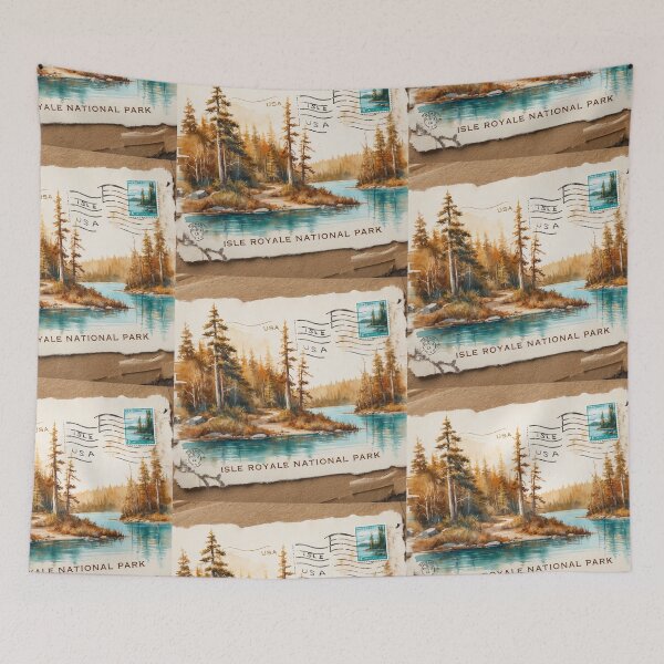 Item preview, Isle Royale National Park Postcard Vintage Retro Travel designed and sold by TravelPostcardGems.