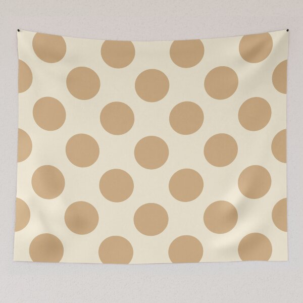 Item preview, Earthy Light Brown Polka Dots and Cream Background designed and sold by Kpss2564.