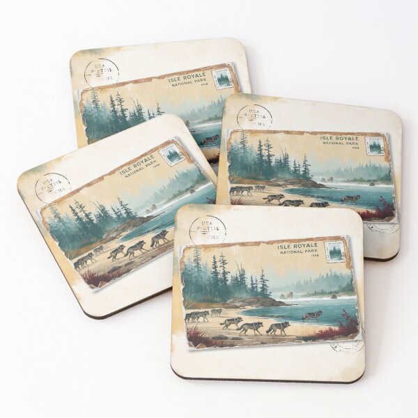 Item preview, Isle Royale National Park Postcard Vintage Retro Travel designed and sold by TravelPostcardGems.