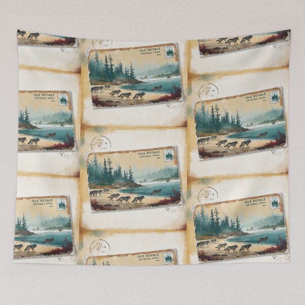 Item preview, Isle Royale National Park Postcard Vintage Retro Travel designed and sold by TravelPostcardGems.