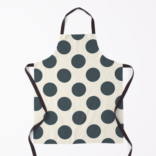 Item preview, Earthy Dark Blue Polka Dots and Cream Background designed and sold by Kpss2564.